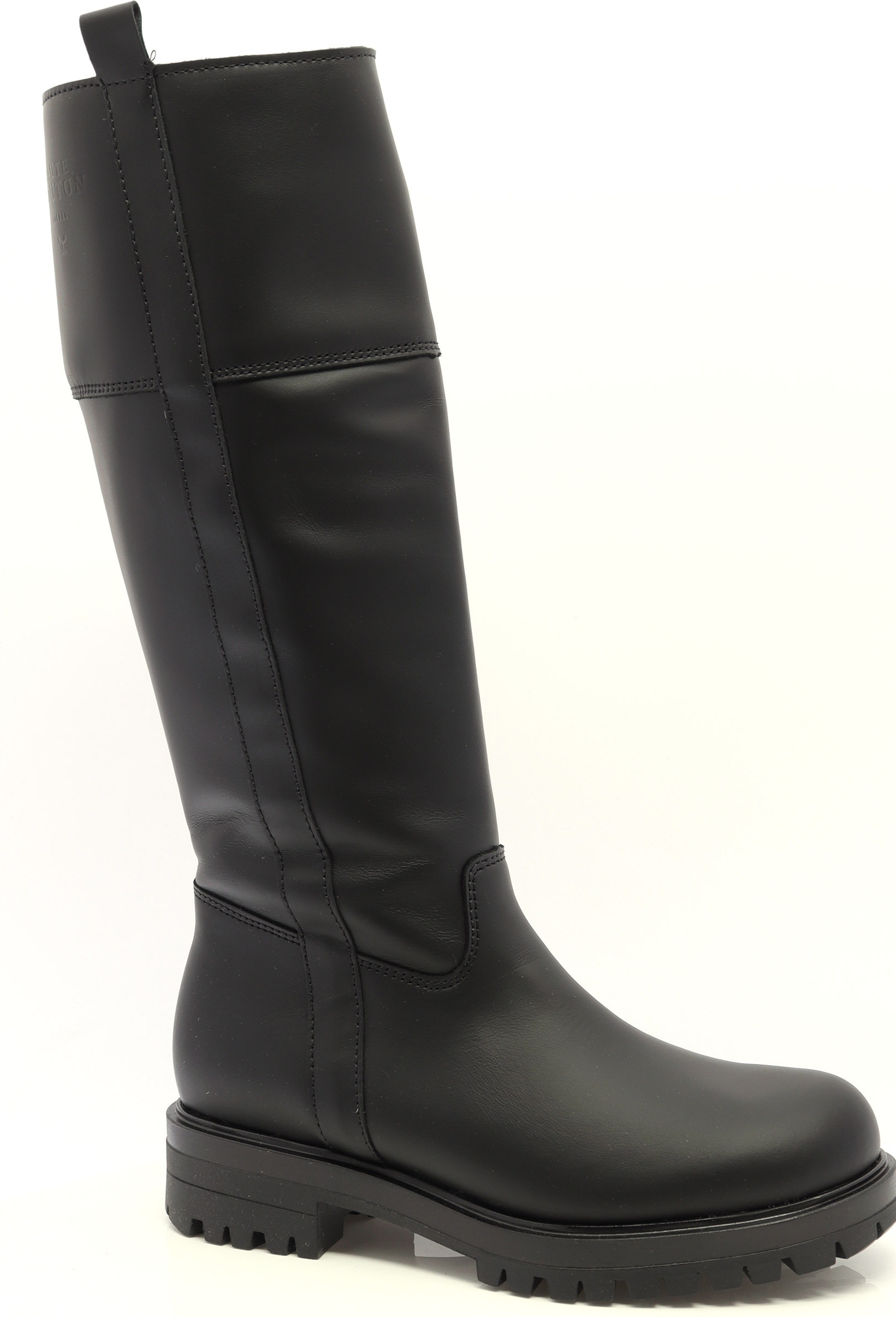 BOTTE EN CUIR IMPERMÉABLE AVEC FERMOIR