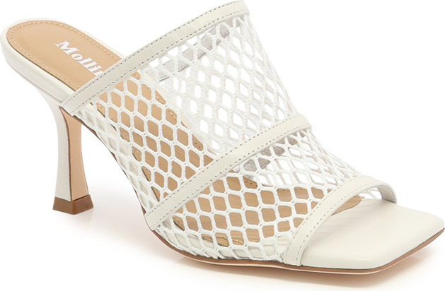 MULE CHIC CUIR AJOURÉ TALON HAUT-86095