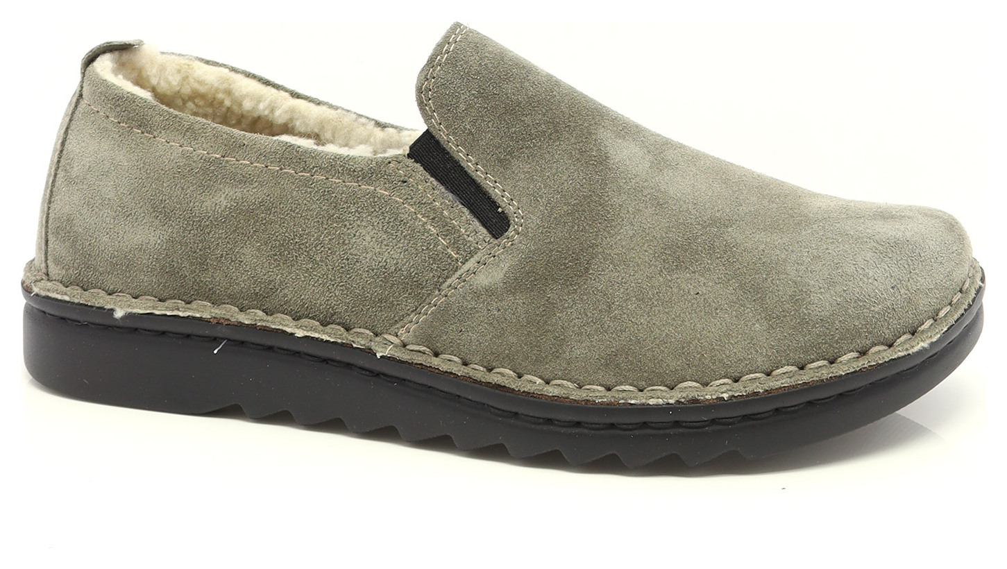 PANTOUFLE FERMÉE DOUBLÉE LAINE-89772