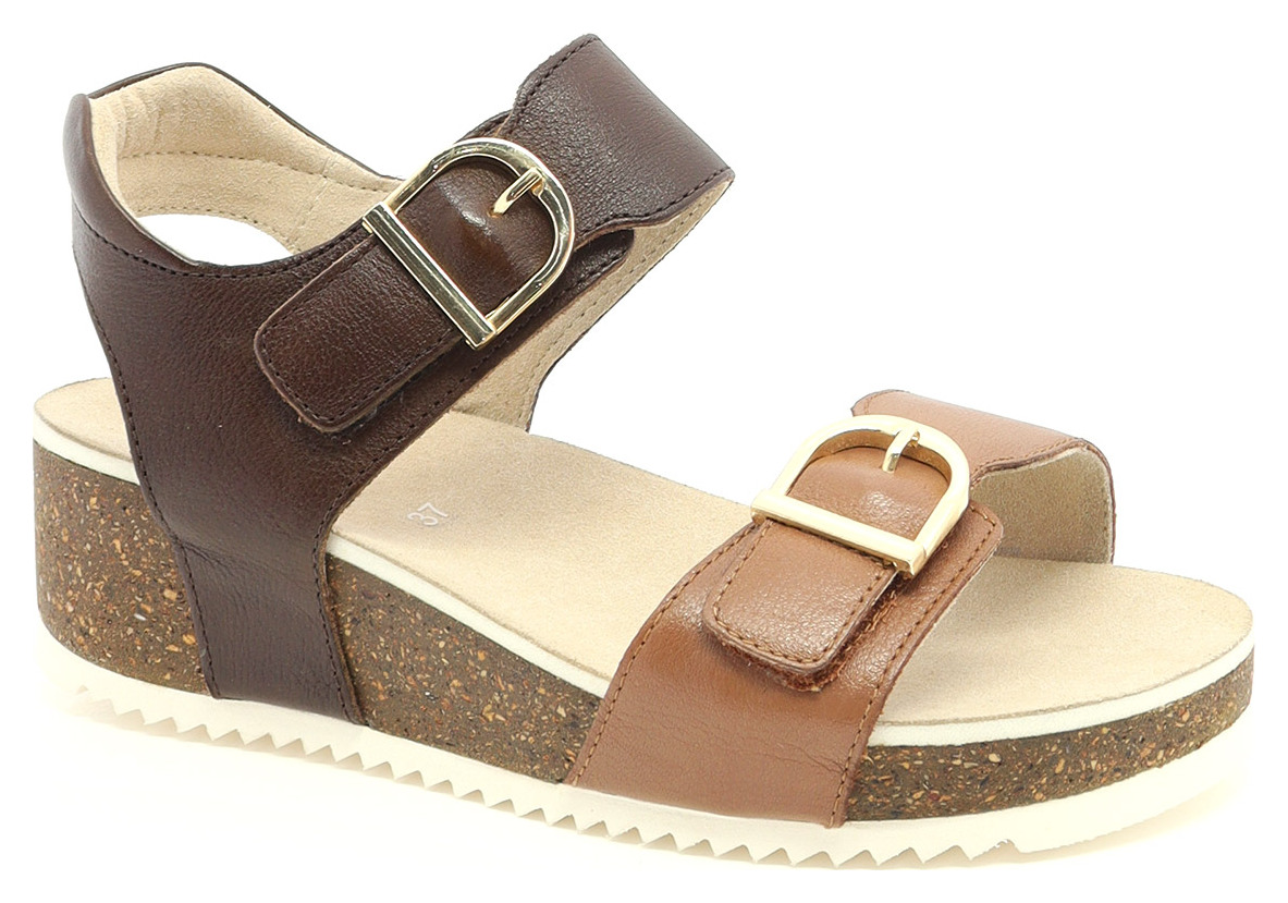 SANDALE À VELCRO SUR WEDGE-90215