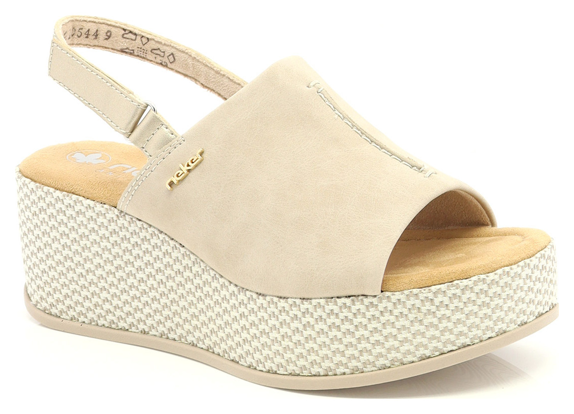 Rieker: Bungee style laced sports shoe.
