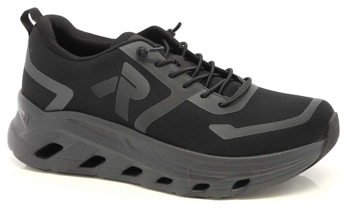 Rieker: Bungee style laced sports shoe.
