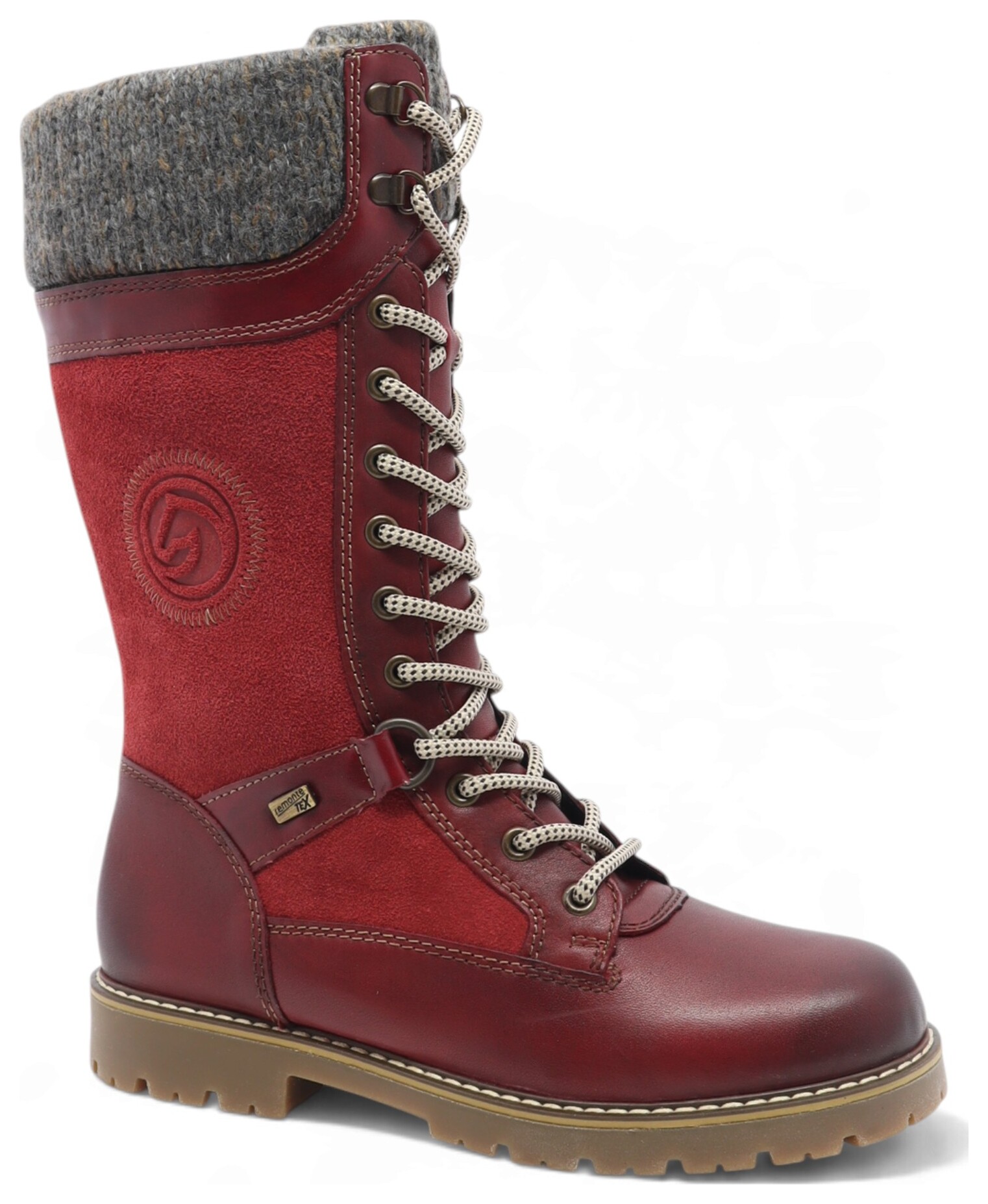 BOTTE LACÉE AVEC FERMOIR DOUBLÉE EN LAIN-93151