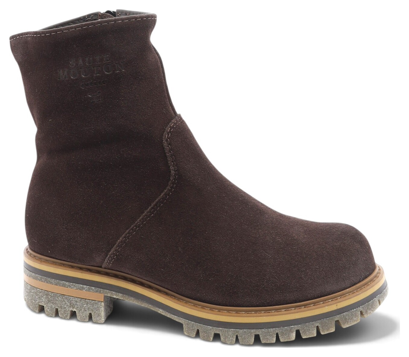 BOTTE AVEC FERMOIR EN CUIR IMPERMÉABLE-93406