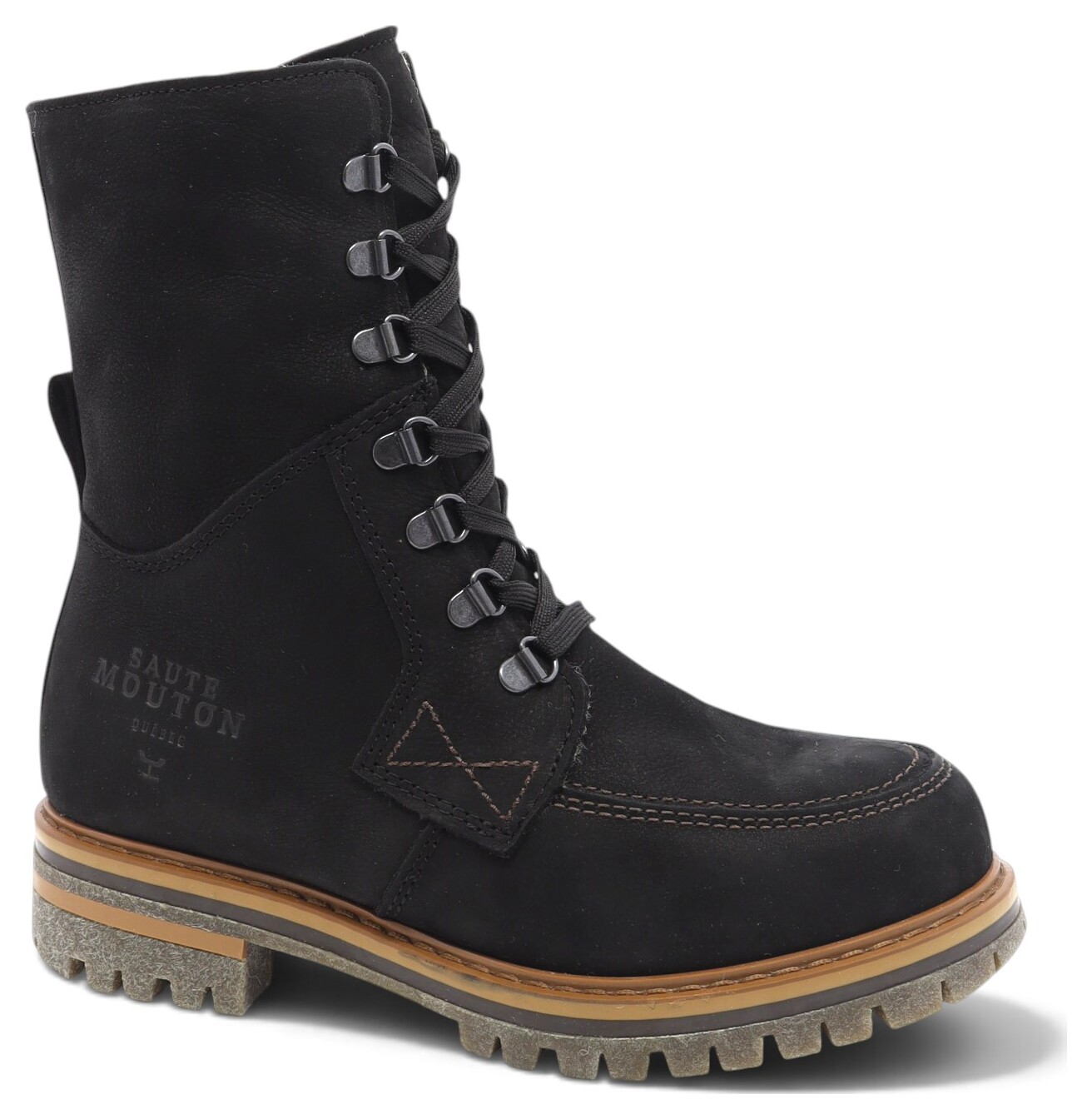 BOTTE LACÉE EN CUIR IMPERMÉABLE-93407