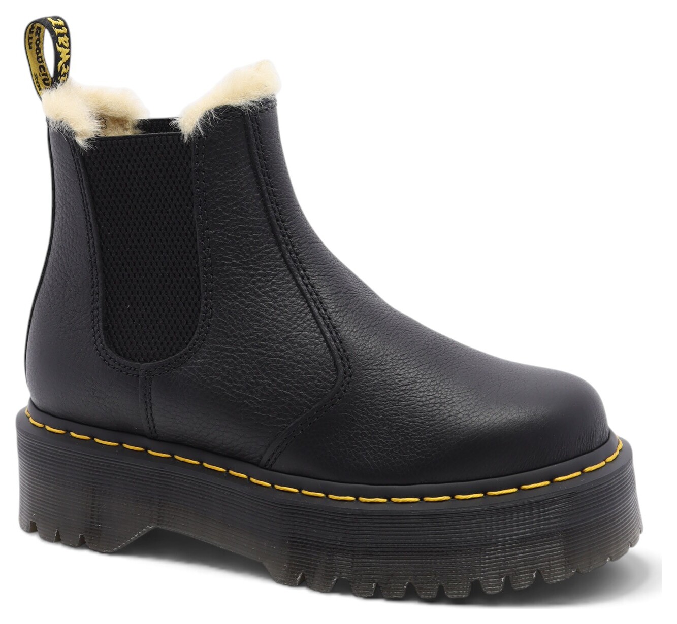 BOTTE DOUBLÉE CHELSEA SUR SEMELLE PLATE--93514