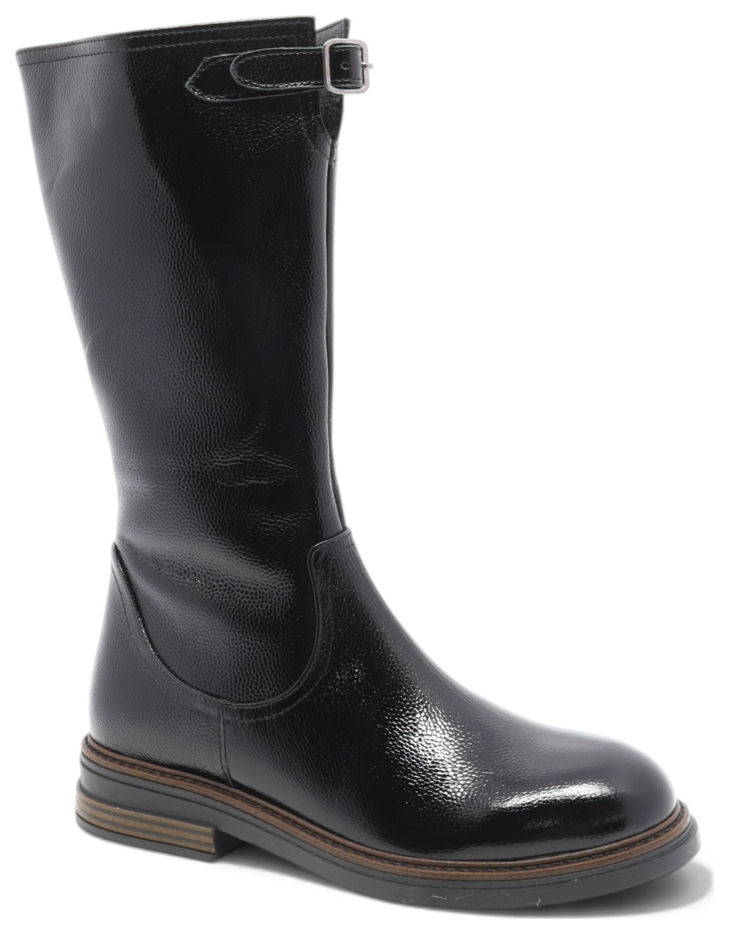 BOTTE MI-JAMBE AVEC FERMOIR SUR TALON BA-93684