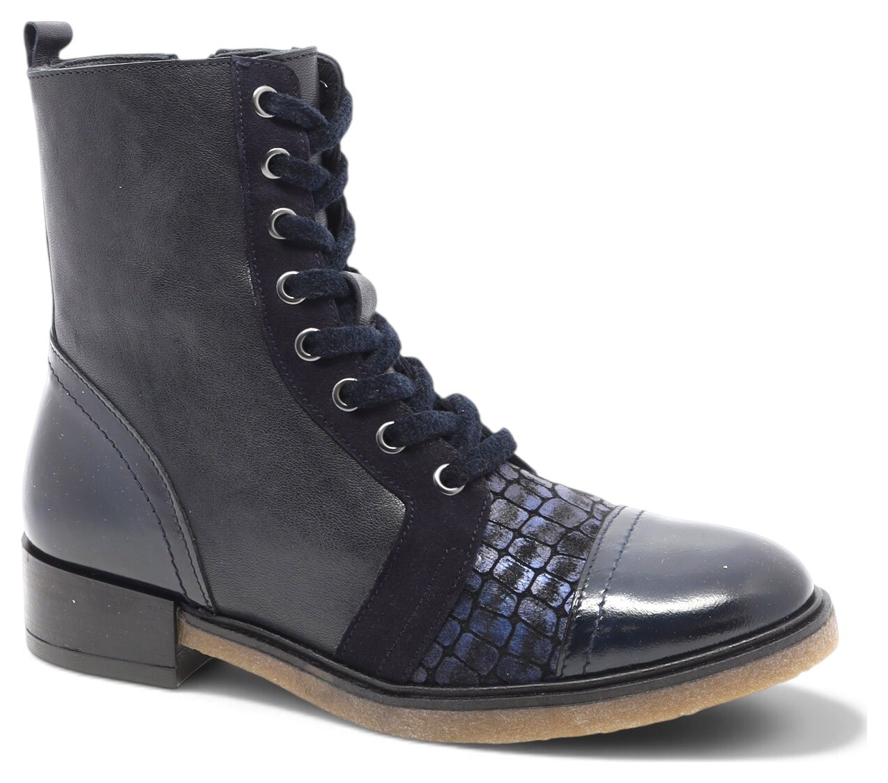 BOTTE LACÉE AVEC FERMOIR SUR TALON BAS-93736